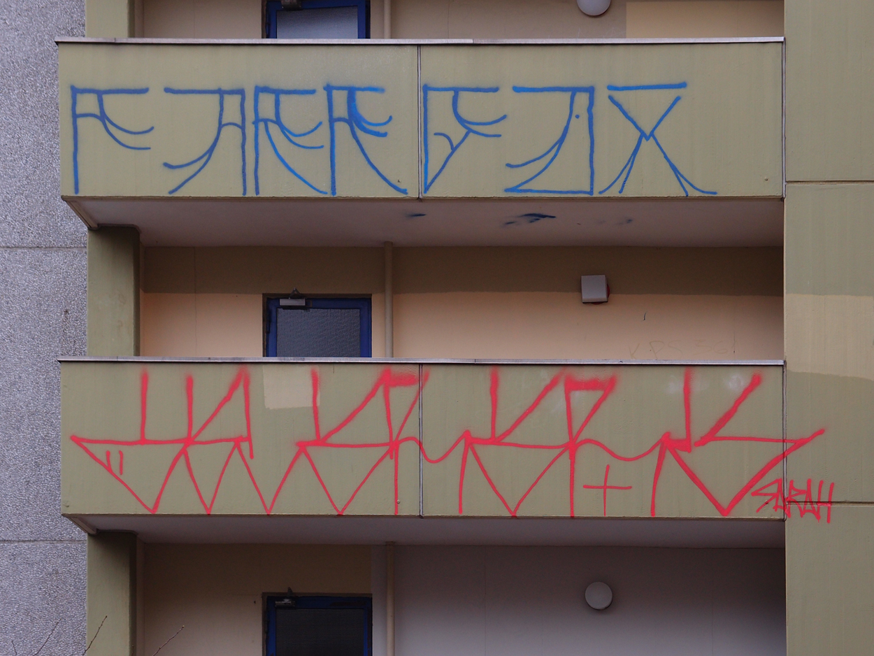 fotos de pixação em Berlim 2018/19